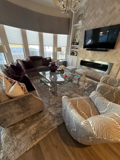 Deep cleaned living room in a Greater Phoenix home